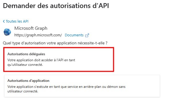 Autorisations déléguées